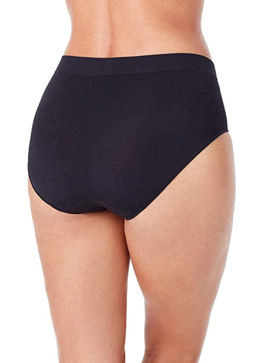 Carole Hochman Women's Underwear Silky Soft Seamless Full Coverage Modern  Brief Panties 5 Pack Multipack Regular & Plus Sizes